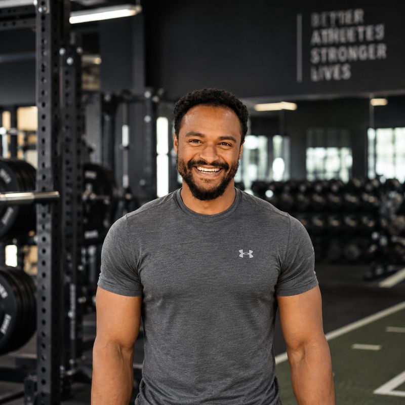 Chike in the gym